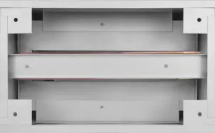 Корпус e.mbox.stand.n.12.z металевий, під 12 мод., навісний, з замком №4