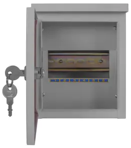 Корпус e.mbox.stand.n.06.z металлический, под 6мод., герметичный IP54, навесной, с замком №5