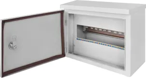 Корпус e.mbox.stand.n.12.z металлический, под 12мод., герметичный IP54, навесной, с замком №2