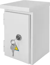 Корпус e.mbox.stand.n.04.z металлический, под 4мод., герметичный IP54, навесной, с замком
