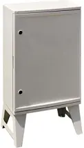 Корпус удароміцний з АБС-пластика e.plbox.nap.500.700.245.3f.16m.8m.,blank, 500х700х245мм, IP65, з панеллю під 3 - фазний лічильник та 16 модулів та 8 розеток