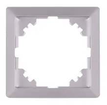 Рамка e.lux.10024L.1.fr.aluminium 1-местная, "алюминий"