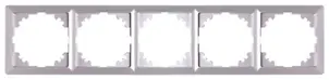 Рамка e.lux.10104L.5.fr.aluminium 5-містна , "алюміній" №1