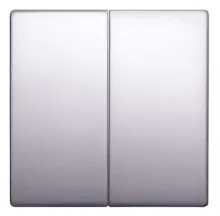 Клавіша e.lux.11021L.pn.aluminium подвійна "алюміній"