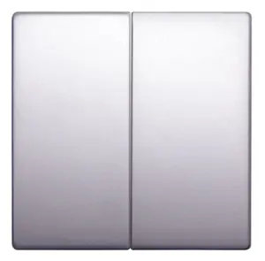 Клавиша e.lux.11021L.pn.aluminium двойная "алюминий" №1
