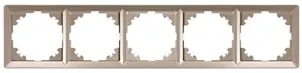 Рамка e.lux.10104L.5.fr.nickel 5-містна , "нікель" №1