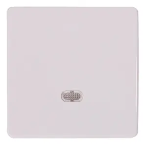 Клавиша e.lux.11171L.pn.l.white одинарная белая с подсветкой №1