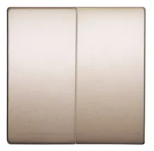 Клавиша e.lux.11021L.pn.nickel двойная "никель"