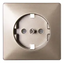 Панель e.lux.12311L.pn.nickel. для розетки c з/к SHUKO, "нікель"