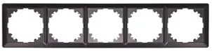 Рамка e.lux.10104L.5.fr.anthracite 5-містна, "антрацит" №1