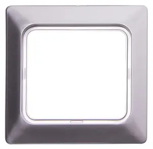 Рамка e.lux.12094L.1.fr.wp.aluminium для вологозахищеної розетки, "алюміній" №1