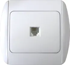 Розетка e.install.stand.814P1 телефонна одинарна купити в Україні