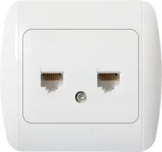 Розетка e.install.stand.819С2 комп'ютерна подвійна