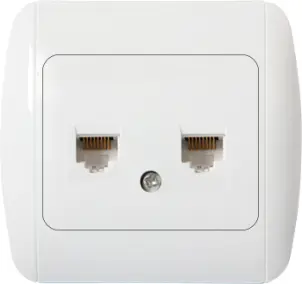Розетка e.install.stand.819С2 комп'ютерна подвійна №1
