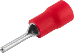 Ізольований наконечник штирьовий e.terminal.stand.PTV2.10.red 1,5-2,5 кв.мм, червоний, 100шт №1