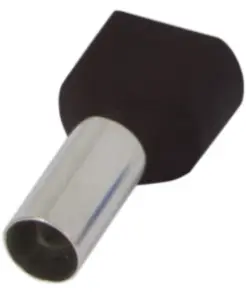 Ізольований наконечник e.terminal.stand.te.2.6.black (TE6014 black) 2x6 кв.мм, чорний, 100шт №1