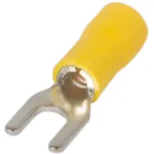 Изолированный вилочный наконечник e.terminal.stand.sv.2.3,2.yellow 1.5-2.5 кв.мм, желтый, 100шт