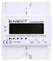 Лічильник трифазний e.control.w08 10(100)А електронний клас 1.0 (некомерц.) RS485