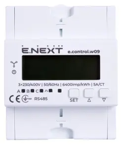 Лічильник трифазний e.control.w09 5А/СТ електронний клас 1.0 (некомерц.) RS485 №2