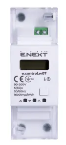 Лічильник однофазний e.control.w07 5(65)А електронний клас 1.0 (некомерц.) багатофункціональний №2