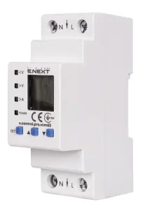 Реле контролю напруги та струму однофазне 63А з індикацією e.control.pro.vcm63 №1