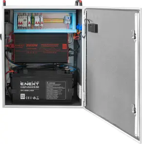 Шкаф бесперебойного питания e.ups.mbox.2000/1800, 2000Вт, 1800Вт*ч, IP44 №1