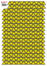 Самоклеящаяся наклейка "Молния" e.sticker.lightning.25 (25х25х25мм) 248 шт/лист