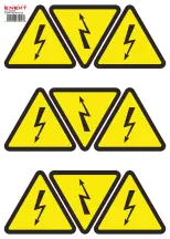 Самоклеящаяся наклейка "Молния" e.sticker.lightning.130 (130х130х130мм) 8 шт/лист