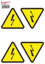 Самоклеюча наліпка "Блискавка" e.sticker.lightning.160 (160х160х160мм) 5 шт/аркуш