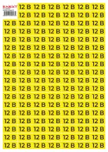 Самоклеящаяся наклейка "12В" e.sticker.voltage.12.1 (40х20мм) 102 шт/лист
