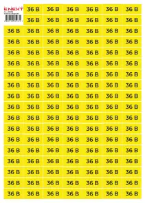 Самоклеящаяся наклейка "36В" e.sticker.voltage.36.1 (40х20мм) 102 шт/лист №1