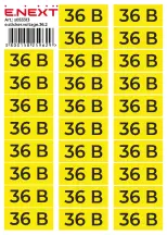 Самоклеющаяся наклейка "36В" e.sticker.voltage.36.2 (90х38мм) 26 шт/лист
