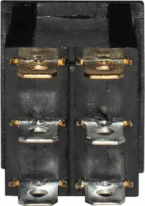 Переключатель клавишный e.switch.key.02, 6 pin, двойной, с индикацией №2