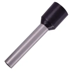 Ізольований наконечник втулковий e.terminal.stand.e4018.black 4,0 кв.мм, чорний, 100шт №1