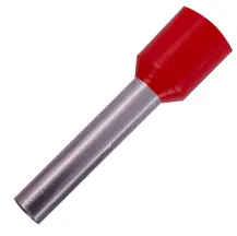 Ізольований наконечник втулковий e.terminal.stand.e6018.red 6,0 кв.мм, червоний, 100шт купити в Києві