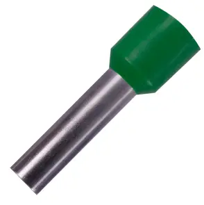 Ізольований наконечник втулковий e.terminal.stand.e10-18.green 10,0 кв.мм, зелений, 100шт №1