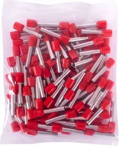 Ізольований наконечник втулковий e.terminal.stand.e6018.red 6,0 кв.мм, червоний, 100шт №3
