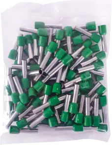 Ізольований наконечник втулковий e.terminal.stand.e10-18.green 10,0 кв.мм, зелений, 100шт №3