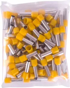 Изолированный втулочный наконечник e.terminal.stand.e16-18.yellow 16.0 кв.мм, желтый, 100шт №3