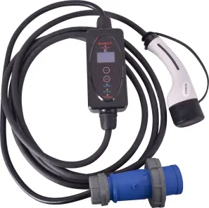 Переносна зарядна станція e.charge.portable.T2-CEE.1L7 230В, 6-32А, роз'єм: СEЕ/Т2, довжина:1м/4м №2