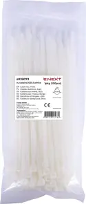 Кабельная стяжка e.ct.stand.1020.9.white (100шт), белая №1