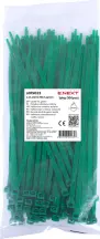 Кабельная стяжка e.ct.stand.150.4.green (100шт), зеленая