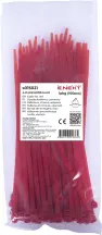 Кабельна стяжка e.ct.stand.150.4.red (100шт), червона