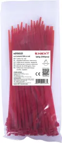 Кабельная стяжка e.ct.stand.150.4.red (100шт), красная №1