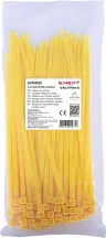 Кабельная стяжка e.ct.stand.150.4.yellow (100шт), желтая