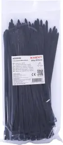 Кабельная стяжка e.ct.stand.200.5.black (100шт), черная №1