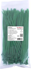 Кабельна стяжка e.ct.stand.200.5.green (100шт), зелена №1