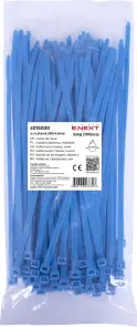 Кабельная стяжка e.ct.stand.280.4.blue (100шт), синяя №1