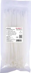 Кабельная стяжка e.ct.stand.280.4.white (100шт), белая №1