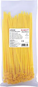 Кабельна стяжка e.ct.stand.280.4.yellow (100шт), жовта №1